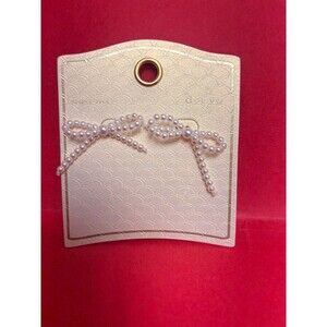 Pearl Bow Earrings NEW A New Day
